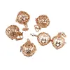 Suport pentru cristale auriu model inima art nouveau, 30mm, imagine 2