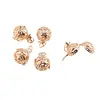Suport pentru cristale auriu model rotund cu mustati, 28mm, imagine 2