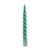 Lumanare din parafina, spirala, verde, 18cm