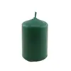 Lumanare din parafina, stalp, verde, 6,5cm