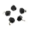 Pandantiv turmalina neagra neuniforma, 18mm