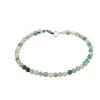 Bratara agat verde deschis dantelat sfere fatetate 4mm