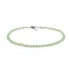 Bratara agat verde peridot sfere fatetate 3mm, imagine 2