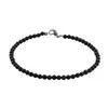 Bratara onix negru sfere fatetate 3mm, imagine 2