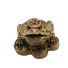 Statueta Feng Shui Broasca raioasa din rasina pe monede, 6cm, imagine 3