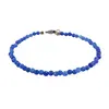 Bratara agat albastru sfere fatetate 3mm, imagine 2