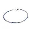 Bratara cuart albastru cilindru 2x5mm, imagine 2