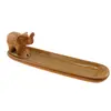 Suport din ceramica pentru ardere betisoare parfumate, Elefant maro, 20cm AR89
