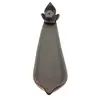Suport din ceramica pentru ardere betisoare parfumate, petala de floare, negru 23cm, AR80, imagine 2