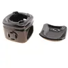 Vas aromaterapie din ceramica cu capac detasabil, negru, imagine 3