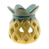 Vas aromaterapie din ceramica cu model ananas, galben, 12cm, AR103, imagine 2