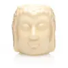 Vas aromaterapie din ceramica cu model Buddha, mic - alb R112