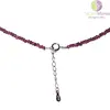 Colier granat rhodolite discuri 2-3mm si argint 925