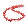 Colier Coral roz freeform 7-12mm, imagine 2