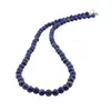 Colier lapis lazuli natural sfere 6mm, imagine 2