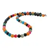 Colier mix agate sfere 8mm, imagine 2