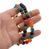 Colier mix agate sfere 8mm, imagine 3