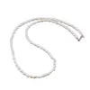 Colier Perle de cultura albe lunguiete 3-5mm