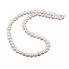 Colier Perle de cultura albe sfere neuniforme 7-9mm