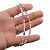 Colier Perle de cultura colorate lunguiete 3-5mm, imagine 6