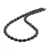 Colier perle de cultura negre, lunguiete 8-10mm, imagine 2