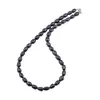 Colier perle de cultura negre, lunguiete 8-10mm