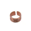 Inel reglabil din cupru masiv model nod, 10mm, imagine 2