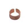 Inel reglabil din cupru masiv model nod dublu, 10mm, imagine 2