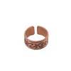 Inel reglabil din cupru masiv model victorian, 10mm, imagine 2