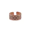 Inel reglabil din cupru masiv model vintage, 10mm