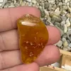 Chihlimbar rulat, cristal natural unicat, A14