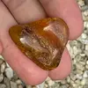 Chihlimbar rulat, cristal natural unicat, A16