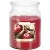Lumanare parfumata Bispol borcan Premium line - Apple - Cinnamon