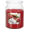 Lumanare parfumata Bispol borcan Premium line - Raspberry - White Lavender