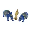 Statueta Elefant si Rinocer cu toiag Ksitigarbha 2024, imagine 2