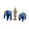 Statueta Elefant si Rinocer cu toiag Ksitigarbha 2024, imagine 6