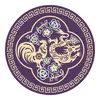 Abtibild sticker Feng Shui cu prietenii secreti – Dragon si Cocos 2024 – mare