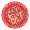 Abtibild sticker Feng Shui cu prietenii secreti – Sarpe si Maimuta 2024 – mare