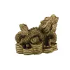 Statueta Feng Shui Dragon cu harta bagua din rasina 6cm, imagine 2