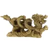 Statueta Feng Shui Dragon cu perla pe apa din rasina 15cm, imagine 2