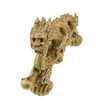 Statueta Feng Shui Dragon cu perla pe valuri din rasina 20cm, imagine 3