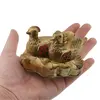 Statueta Feng Shui Pereche rate mandarine din rasina 9cm, imagine 3