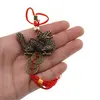 Amuleta Feng Shui cu Dragon si monede norocoase, 26cm, imagine 2