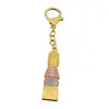 Amuleta Feng Shui din metal Pagoda aurie 2024, imagine 2