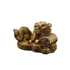 Statueta Feng Shui Dragon cu fisic de monede din rasina - 5cm, imagine 2