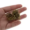 Statueta Feng Shui Dragon cu fisic de monede din rasina - 5cm, imagine 4