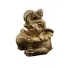 Statueta Feng Shui Elefant din rasina aurie, mic model 1 - 4cm, imagine 2