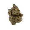 Statueta Feng Shui Elefant din rasina aurie, mic model 1 - 4cm, imagine 3
