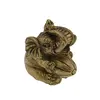 Statueta Feng Shui Elefant din rasina aurie, model 1 - 6cm, imagine 8
