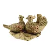 Statueta Feng Shui pereche rate mandarine din rasina 13cm